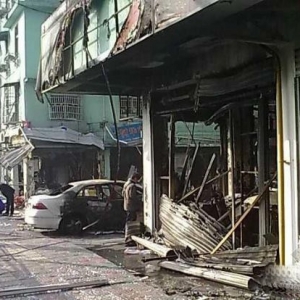 温州小区煤气管道爆炸伤5人 震碎300米范围内门窗