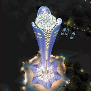 世园最高建筑万花塔开工