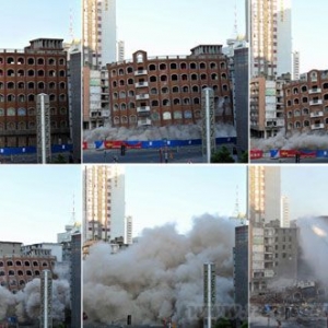 为给地铁让路 南昌百年老店被爆破 市民依依不舍
