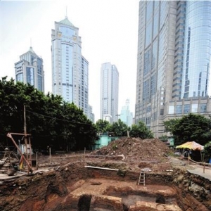 广州闹市区发现东汉建筑遗迹