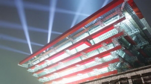 世博标志性建筑——中国国家馆“东方之冠”亮灯