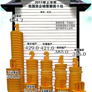 上半年房企销售额前十名
