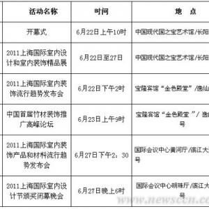 2011上海国际室内设计节即将举行