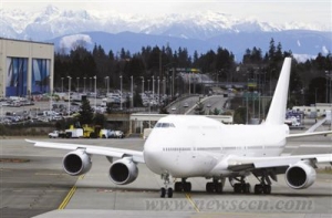 首架波音747-8 将豪华装修做空中宫殿
