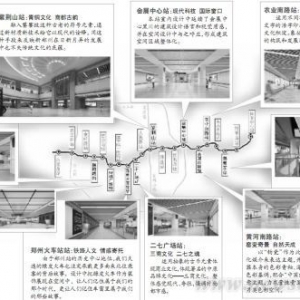 郑州地铁1号线一期主色调“中国红”