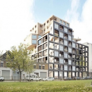 Brown Architects设计的伦敦混合用途的居民住宅