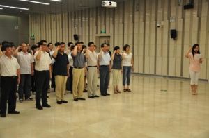 天津大学建筑设计规划研究总院党委举办纪念建党90周年重温誓词、入党宣誓仪式