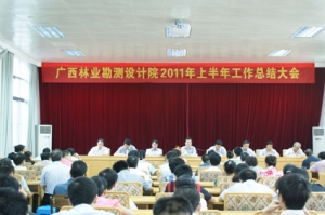 广西林业勘测设计院召开2011年上半工作总结会议