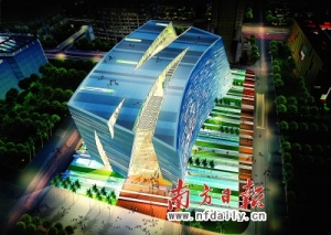 广州:“中国第一斜”实现南、北两楼合拢