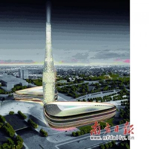 古镇灯王标志塔设计高度300米(图)