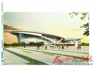 “海鸥”体育馆巢湖边展翅(图)