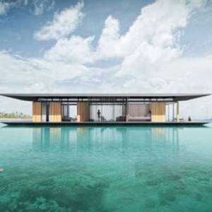 新加坡建筑师设计水上全景漂浮屋