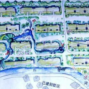 鸿达嘉苑小区景观规划方案平面图