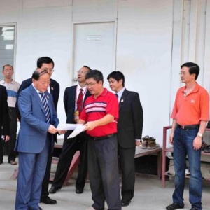 文化部副部长励小捷除夕赴中国建筑承建的泰国曼谷中国文化中心项目视察指导