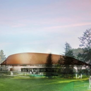 FaulknerBrowns Architects设计的加拿大社区自行车馆