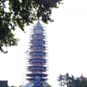 大报恩寺遗址玻璃塔主体封顶
