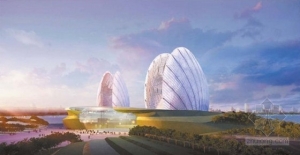 中国唯一海岛歌剧院“小贝壳”主体结构封顶