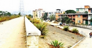 乌龙江防洪堤外现多栋“土豪”违建 都已封顶