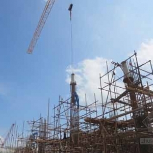 中建钢构福州海峡奥体中心游泳馆启动钢结构施工 水滴造型破茧而出