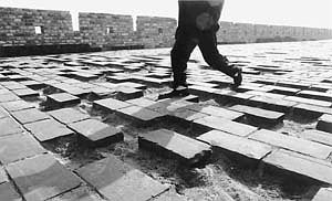 �ѵ��³�ש�����ߺ󣬳�ǽ���ˡ�