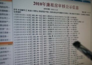 石家庄廉租房申请人开始网上公示