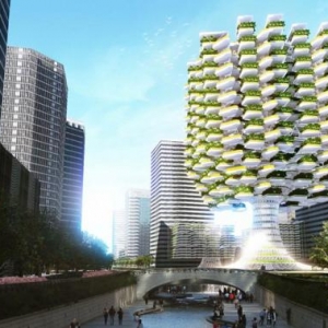 Aprilli Design Studio为应对粮食安全问题设计的垂直水培农场