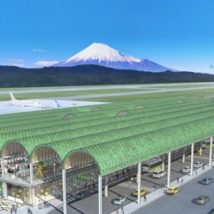 坂茂设计的日本富士山静冈机场航站楼