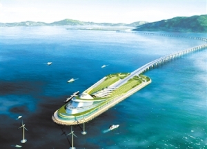 港珠澳大桥东人工岛将建1600米环岛观光步道