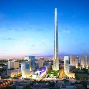 世界第三高东南亚最高建筑 泰国曼谷拉玛九号超级大楼