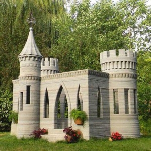 3D打印世界面积最大建筑 状如中世纪城堡