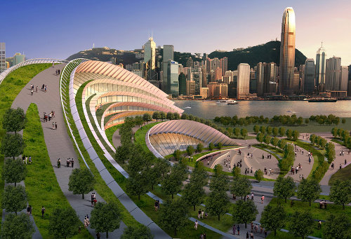 由这种贯穿整体的动势的造型,形成建筑表面连续错落的立体绿化与公共场所,在大型交通枢纽乃至综合体里,这种变化有趣的公共空间是不可少的元素,给使用者提供多种可能的行为空间。图片来源:designboom 由这种贯穿整体的动势的造型,形成建筑表面连续错落的立体绿化与公共场所,在大型交通枢纽乃至综合体里,这种变化有趣的公共空间是不可少的元素,给使用者提供多种可能的行为空间。图片来源:designboom