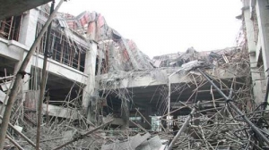 福州马尾一在建工地发生坍塌 四名工人被埋