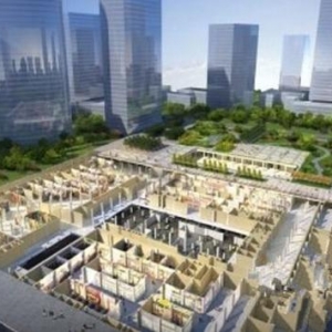 扬州最大广场及“地下城”主体完工