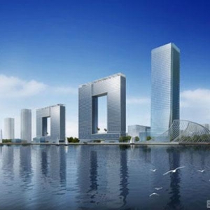 新地标建筑“广州之窗”中的1字大楼落成