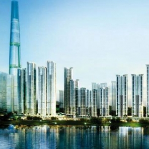 超500米广西第一高楼开建 各大建筑共同亮相