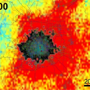 北京城区面积9年扩大4倍 美科学家利用卫星数据观察