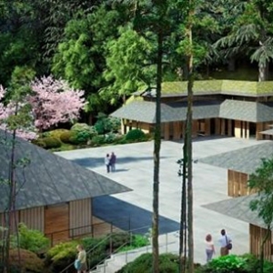 隈研吾设计波特兰市日式花园文化村扩建项目