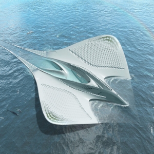 建筑师欲建海上漂浮城市 形如魔鬼鱼