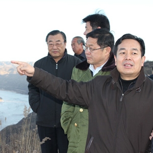 黄委会主任陈小江考察山西省黄河古贤水利枢纽工程