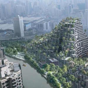 上海大动作:一座山型的多功能社区建筑