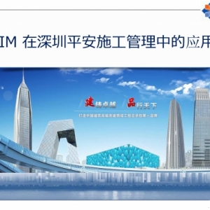 图文详解深圳平安施工管理BIM技术应用要点
