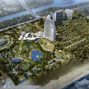 亚洲最大露天水族馆封顶 采用亚克力配套施工技术