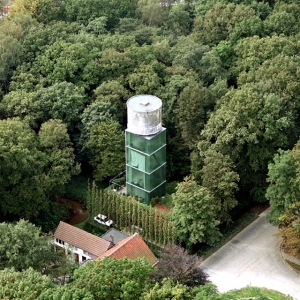 ˮסլ water tower in Antwerp by Crepain Binst