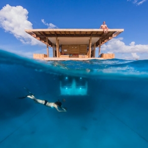 ޸ںϵˮ¾Ƶ꿪 the manta resort underwater hotel room