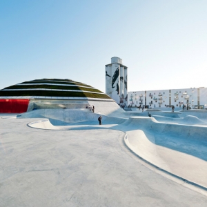 ˶ IGLOO street sports centre by  CEBRA and Glifberg+Lykke