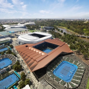 򳡸 margaret court arena by  populous & NH architecture