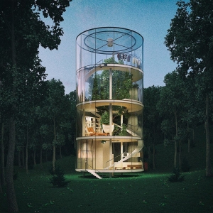  A Tubular Glass Home by Aibek Almassov