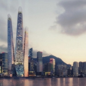 香港维多利亚港的“接吻塔”方案公布