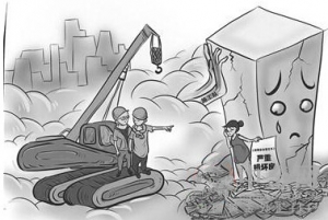 武汉居民楼楼梯突然塌陷 居民过路不慎受伤