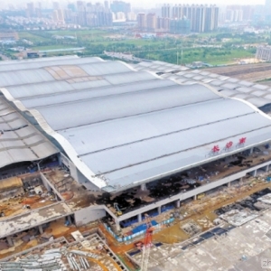 长沙火车南站东站房即将完工 年内投入使用